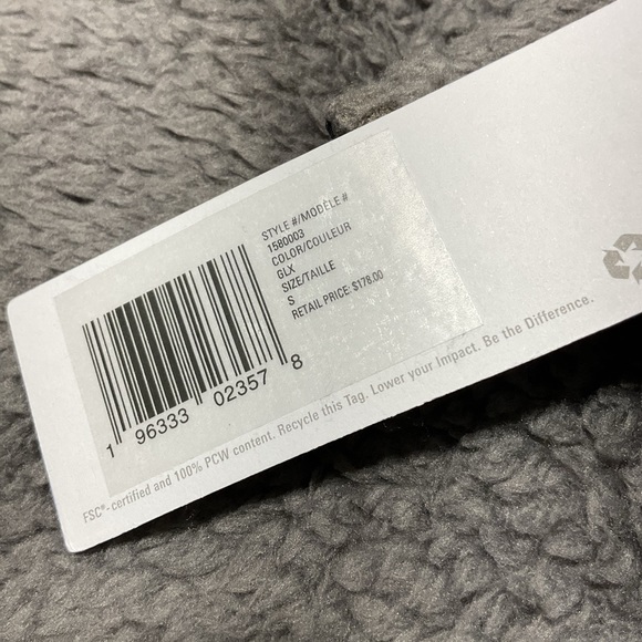 Outerknown Skyline Fleece Sherpa Shirt Jacket Mens Size S Gray NWT - Picture 5 of 8